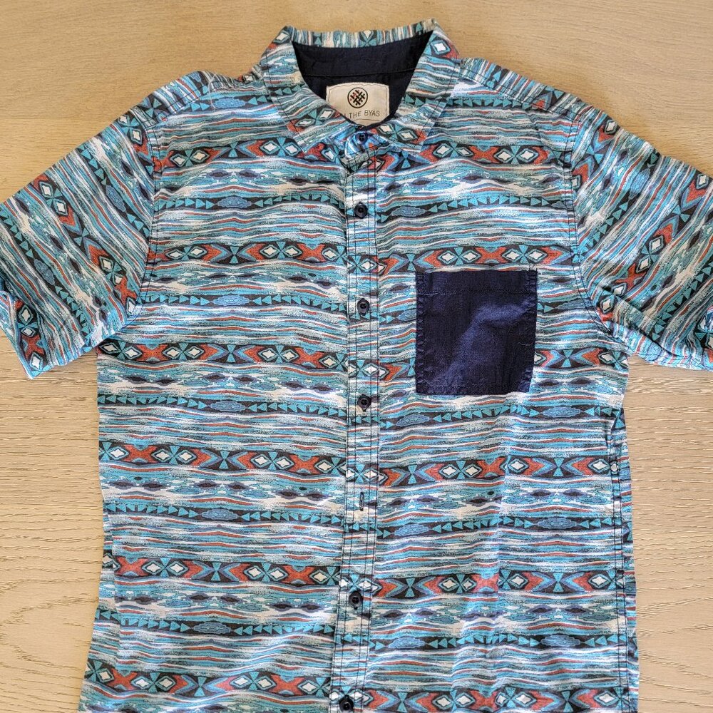 On The BYAS Short Sleeve Button Up